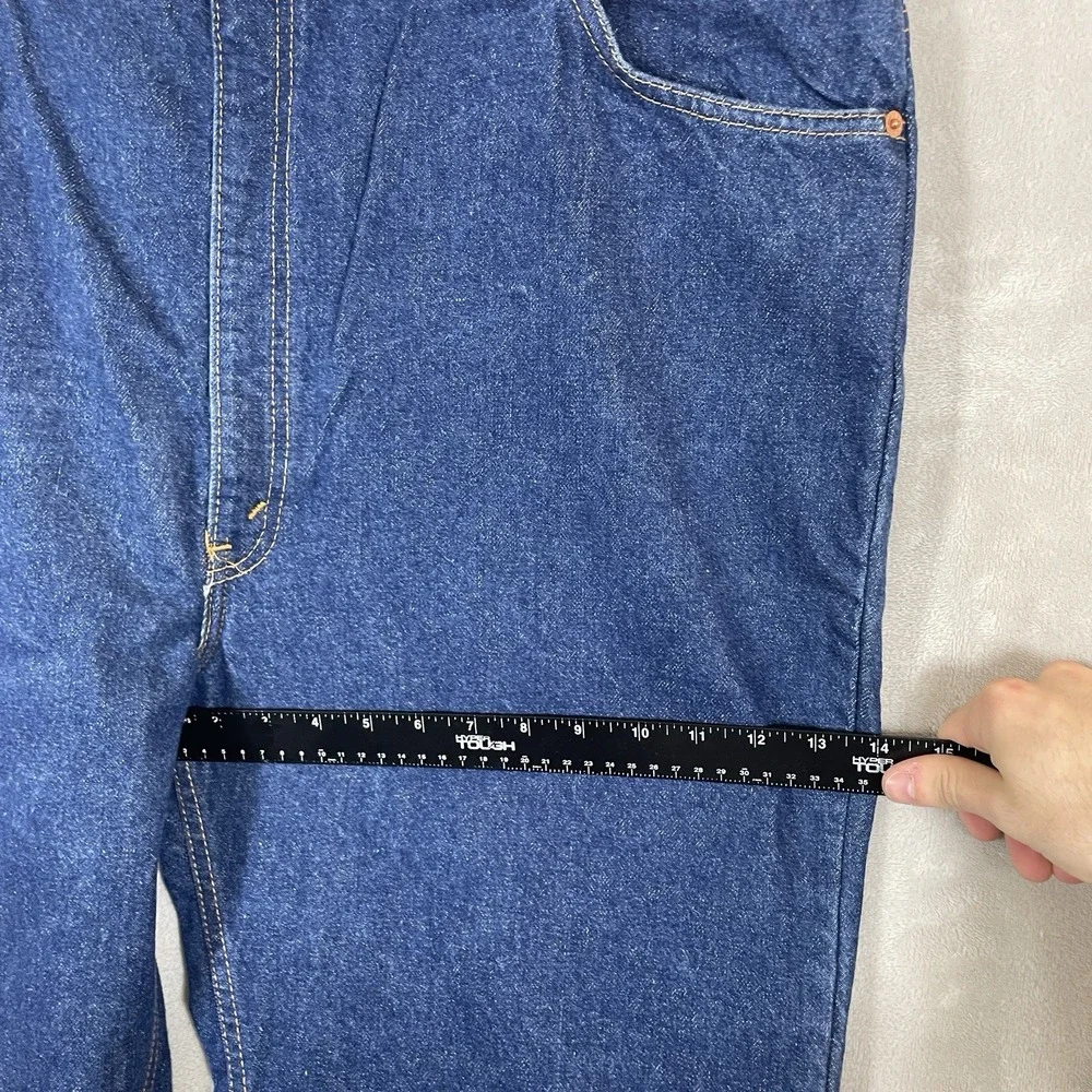 Vtg Levis Orange Tab 517 Jeans Mens 46x32 (fit 44x32) Bootcut USA 90s DARK Wash